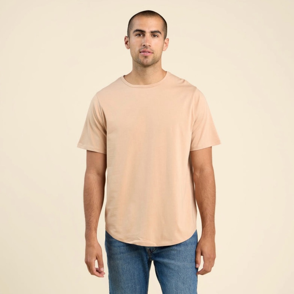Nuuds short sleeve curved hem tshirt XL